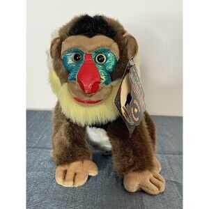 Vintage‎ 90s Merlin The Mandrill Plush Jungle Joes Safari Friends w/Sound